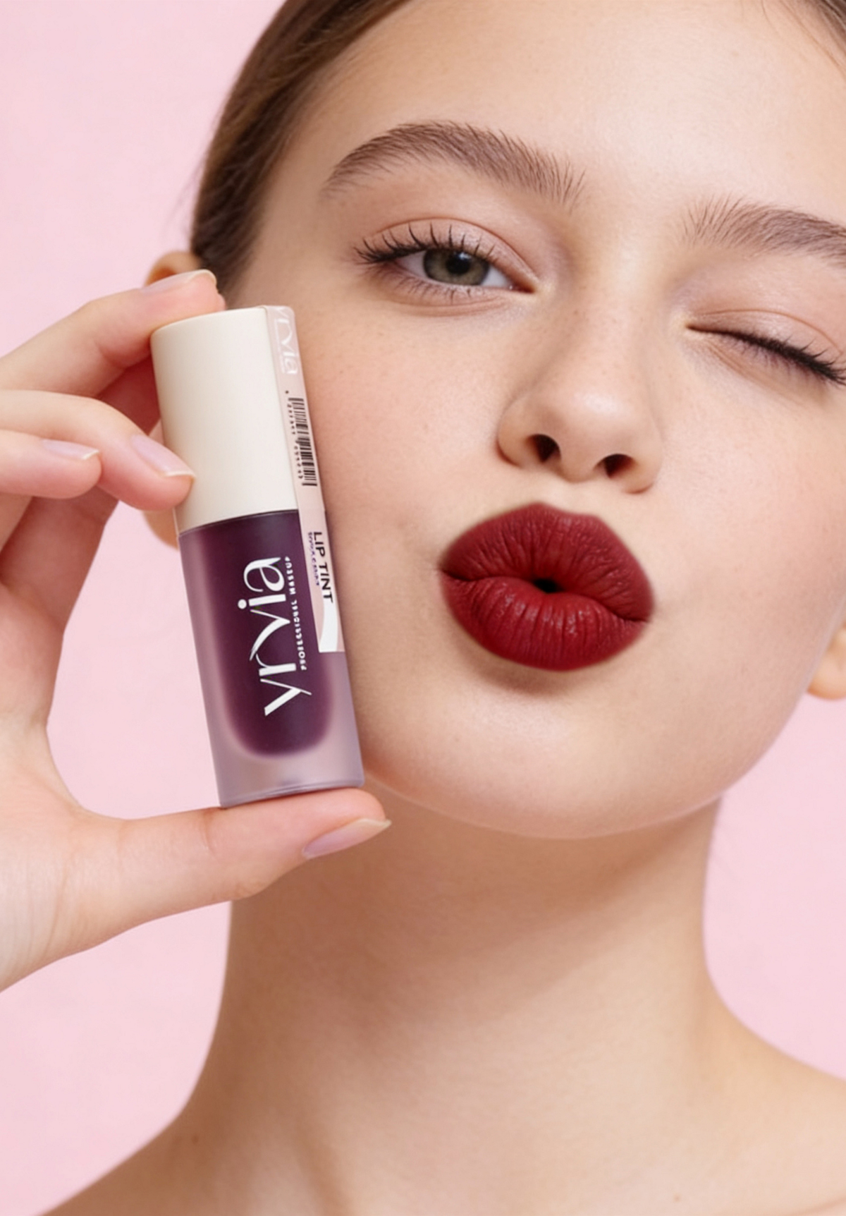 Yrvia Black Currant Lip Tint shade close-up